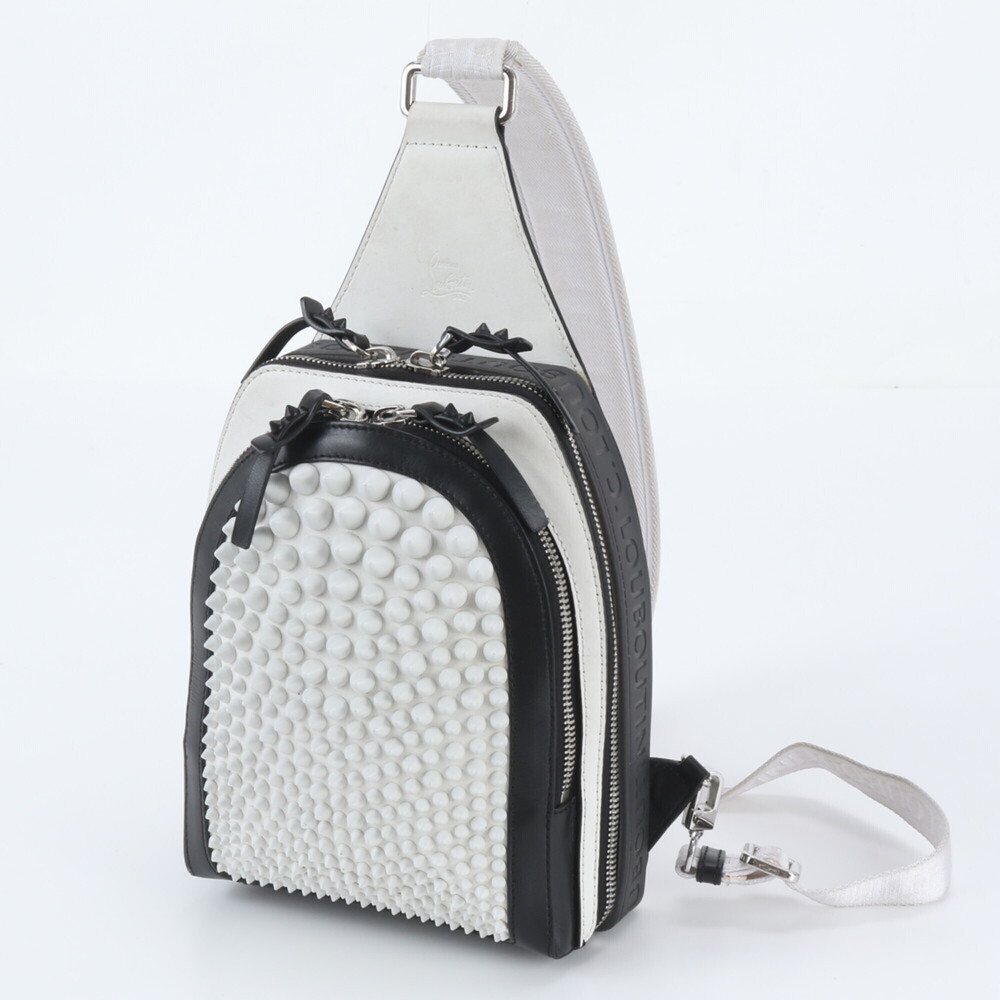 Christian Louboutin Rubifunk Leather Body Bag, Shoulder Brand Name, Men's